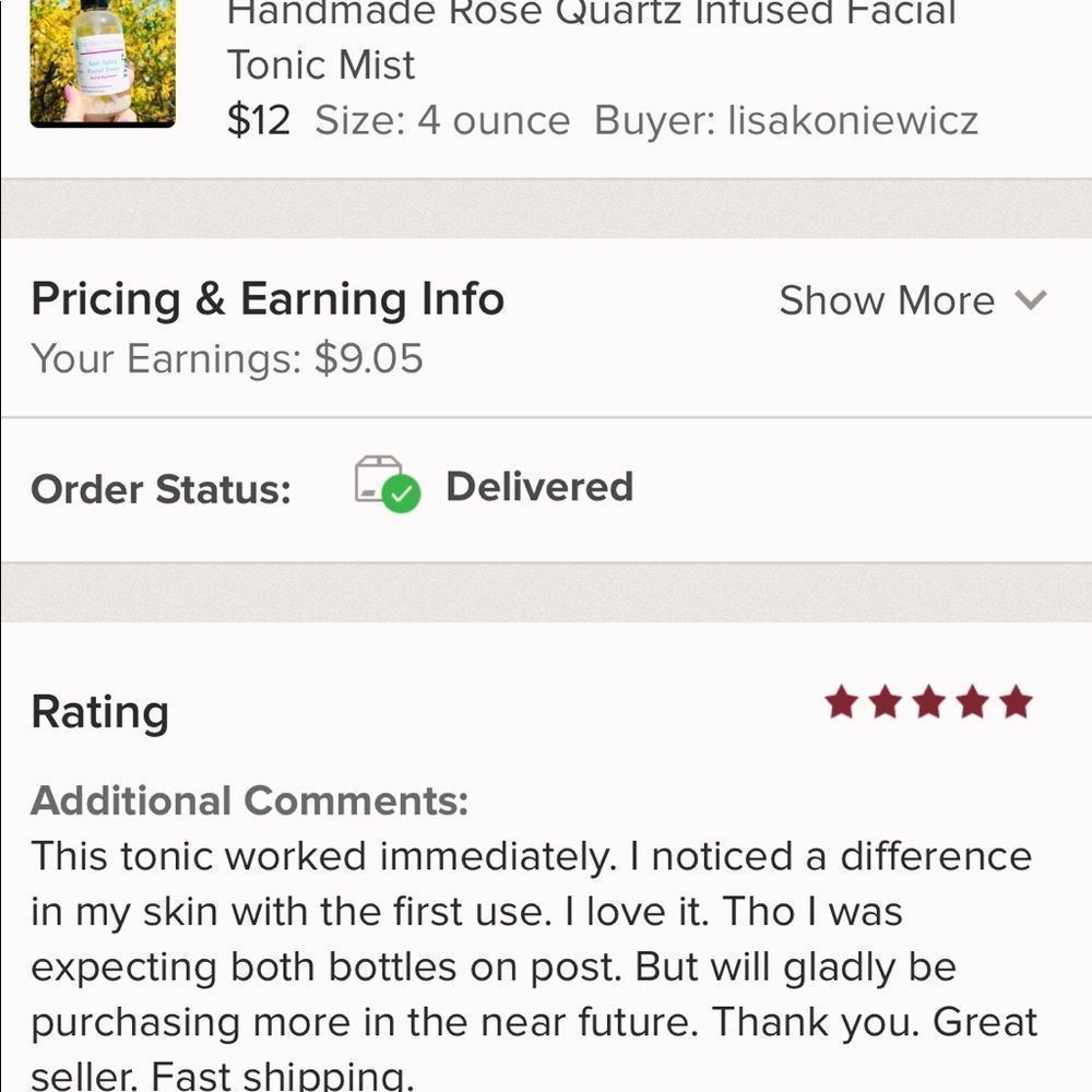 Anti-Aging Cooling Face Mist with Rose Quartz 6.0ph Japanese Beauty Water - Picture 10 of 13